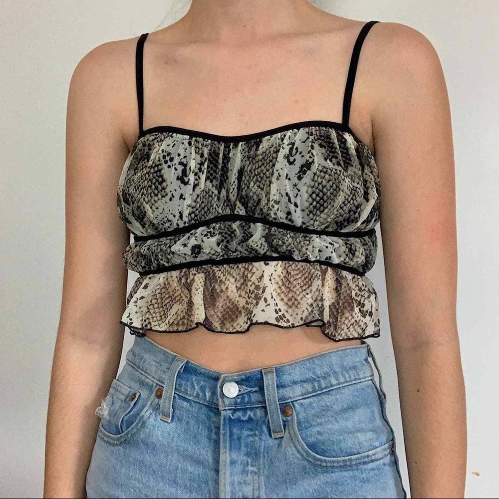 Urban Outfitters Snakeskin Top NWOT
